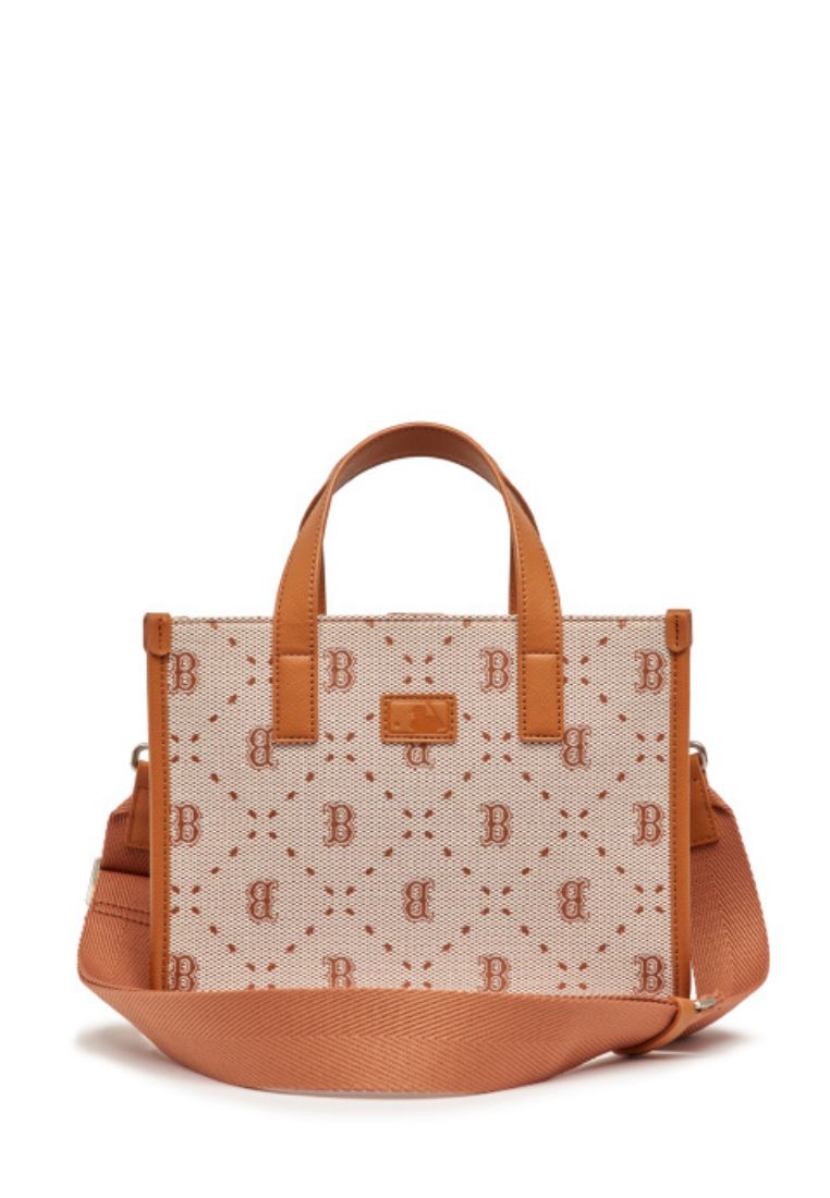 Big Dia MONOGRAM Jacquard S-Tote Bag Boston Red Sox Brown
