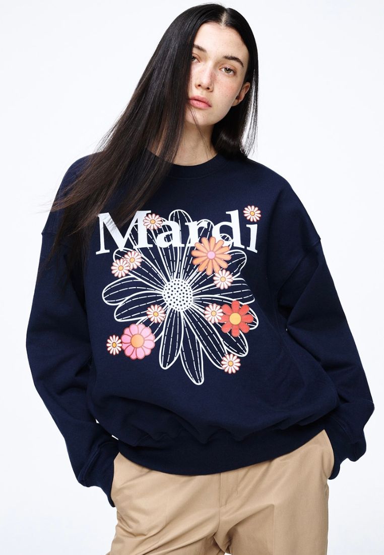 Sweatshirt FlowerMardi Blossom Navy White