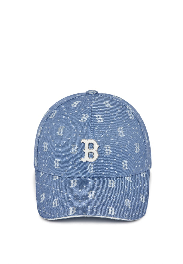 Denim Dia MONOGRAM Structured Ball Cap Boston Red Sox blue
