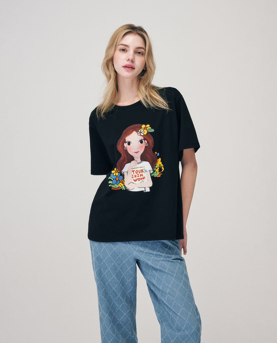 Harmony Flower T-Shirt F Luna