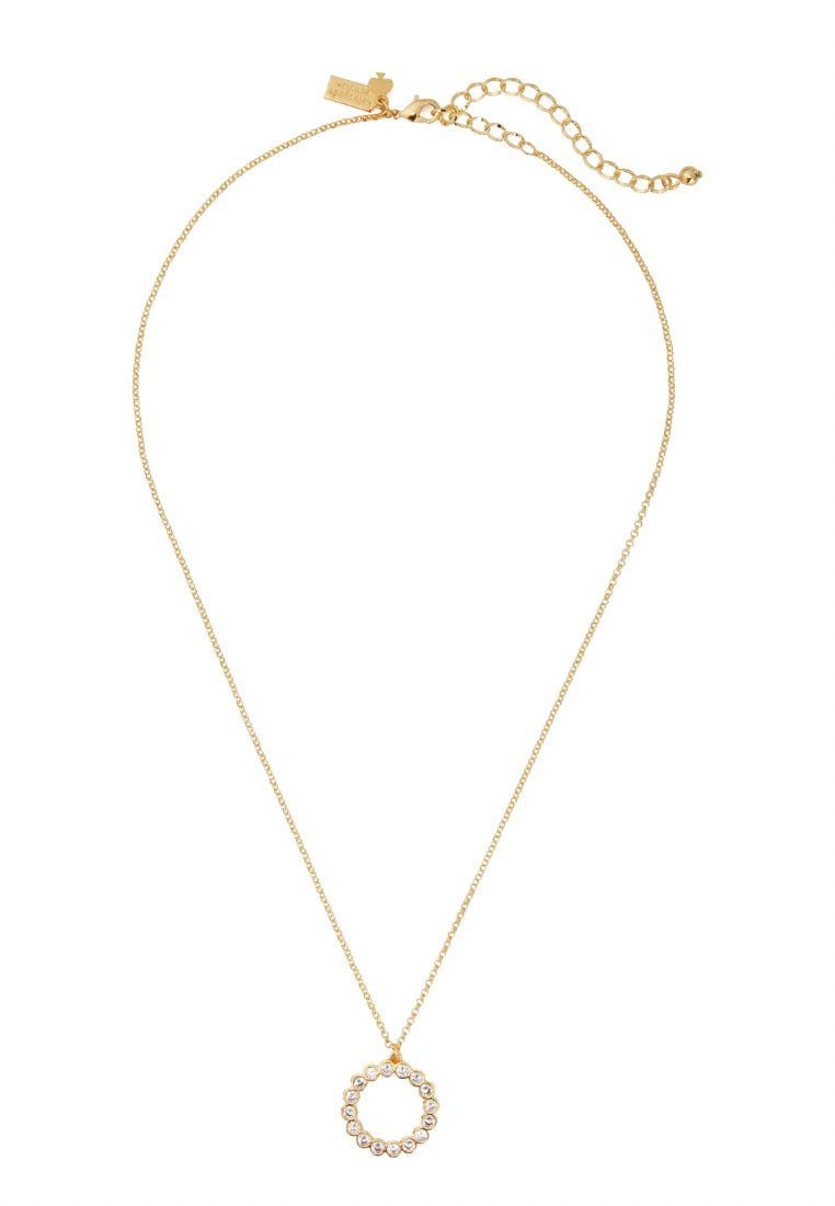 Full Circle Mini Pendant Necklace Gold