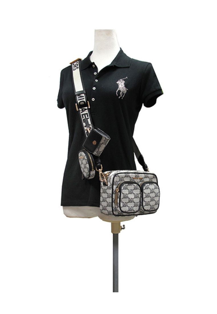 Jet Set Medium Pocket Crossbody With Attachments Black Multi