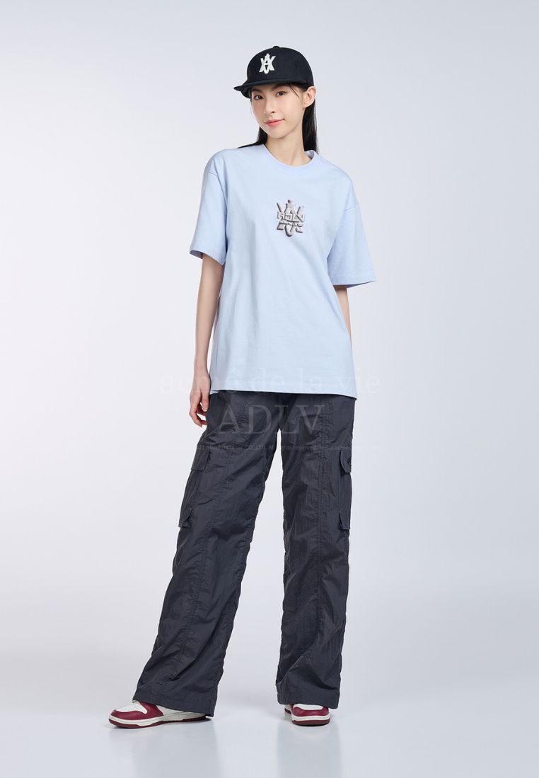 A Logo Emblem Wool Ball Cap Black