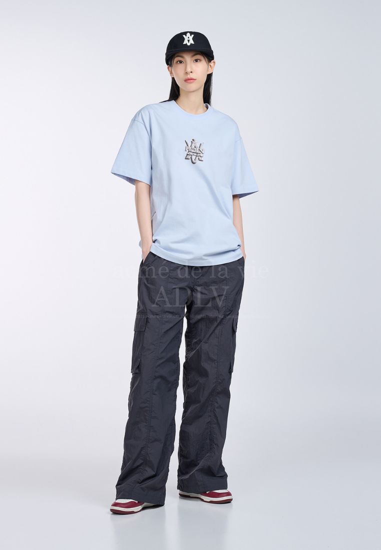 A Logo Emblem Wool Ball Cap Black