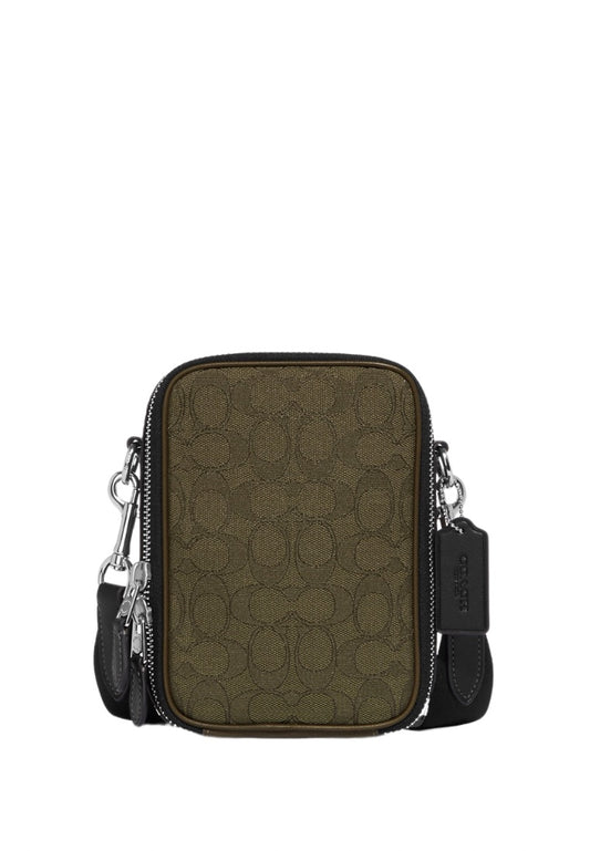 Stanton Crossbody In Signature Jacquard Utility Green