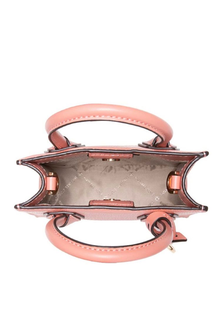 Mercer Extra-Small Pebbled Leather Crossbody Bag Sherbert