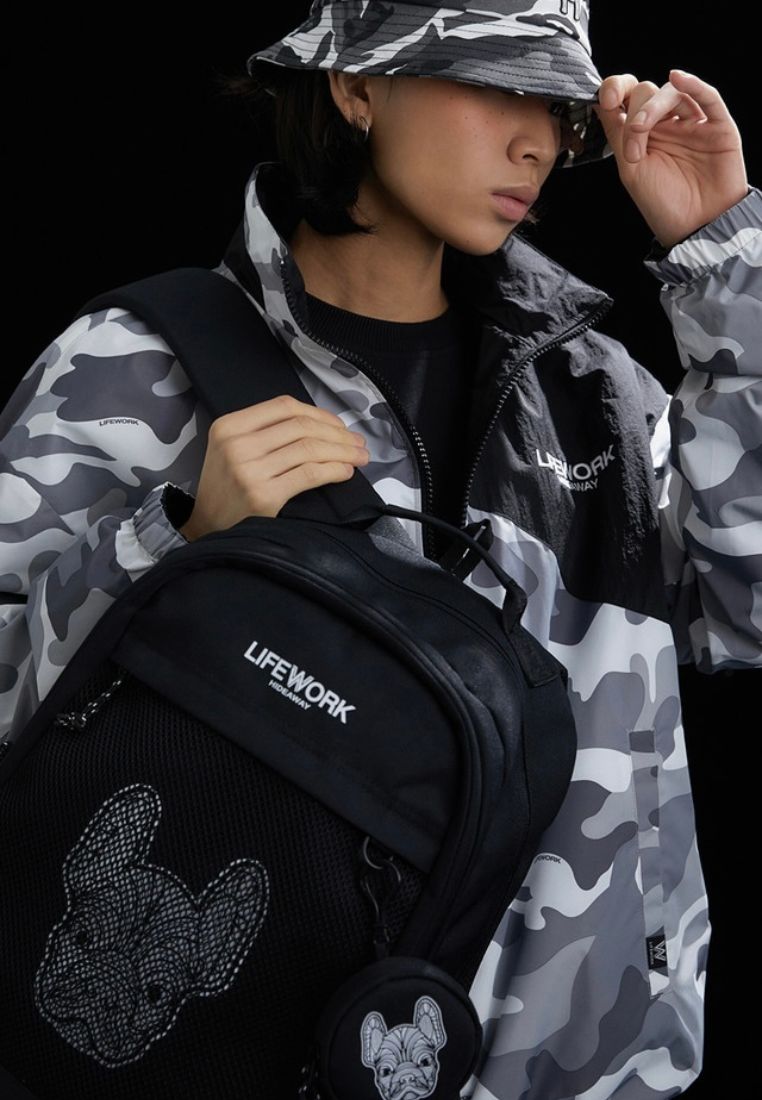 Daily Mesh Pocket Backpack Black