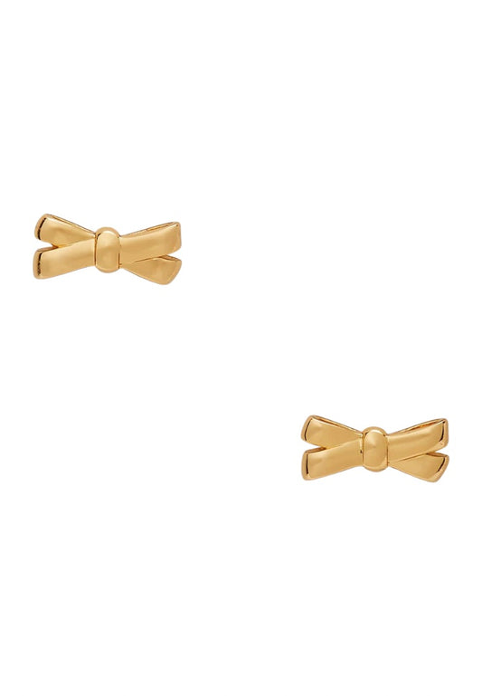 Double Bow Studs Gold