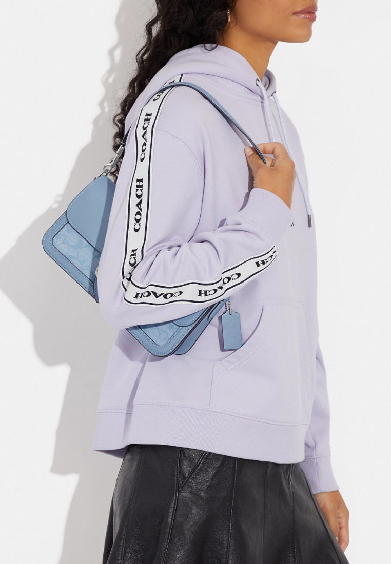 Morgan Shoulder Bag In Signature Chambray CornFlower Multi
