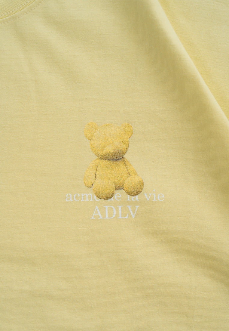 Fuzzy Bear T-Shirt Light Yellow