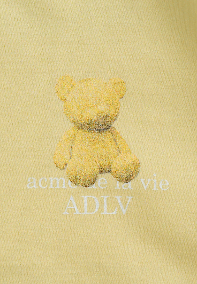 Fuzzy Bear T-Shirt Light Yellow