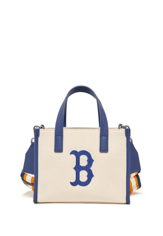 Basic Big Logo Canvas S-Tote Bag Boston Red Sox Cream