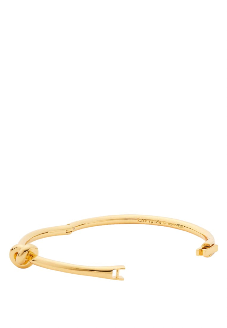 Sailor's Knot Hinge Bangle Gold