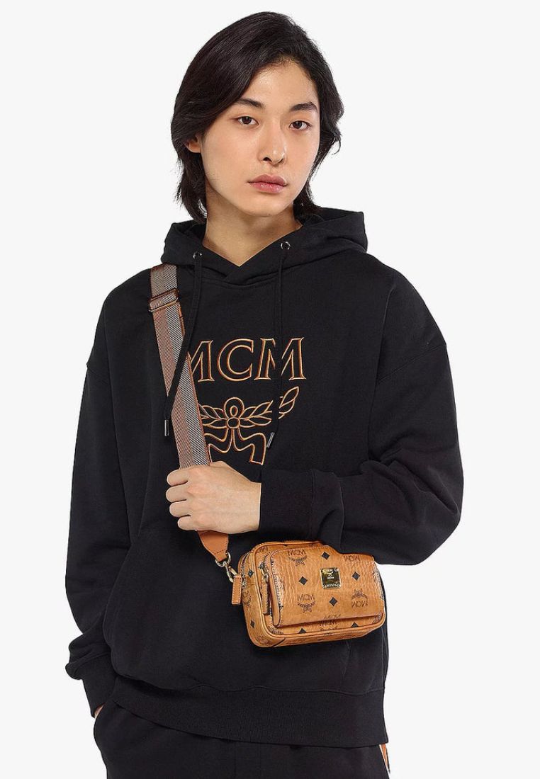 X-Mini Aren Crossbody in Visetos Cognac