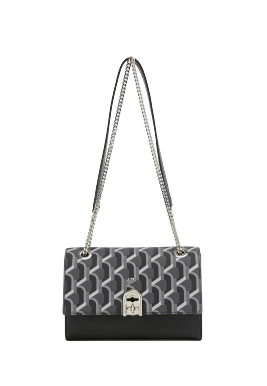Amelie Monogram Shoulder Secret Black SS