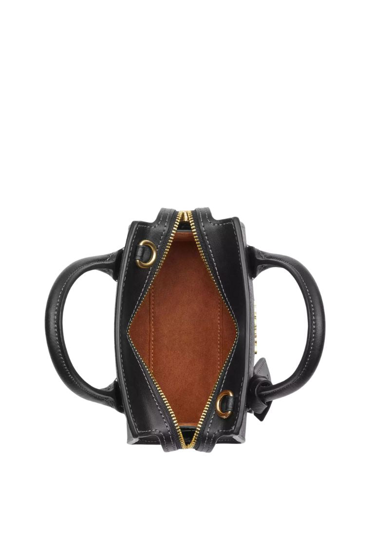 Andrea Mini Carryall In Signature Canvas Brown Black