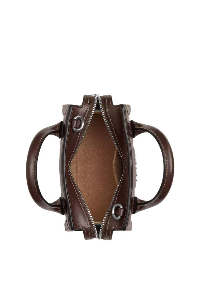 Andrea Mini Carryall In Signature Jacquard Oak Maple