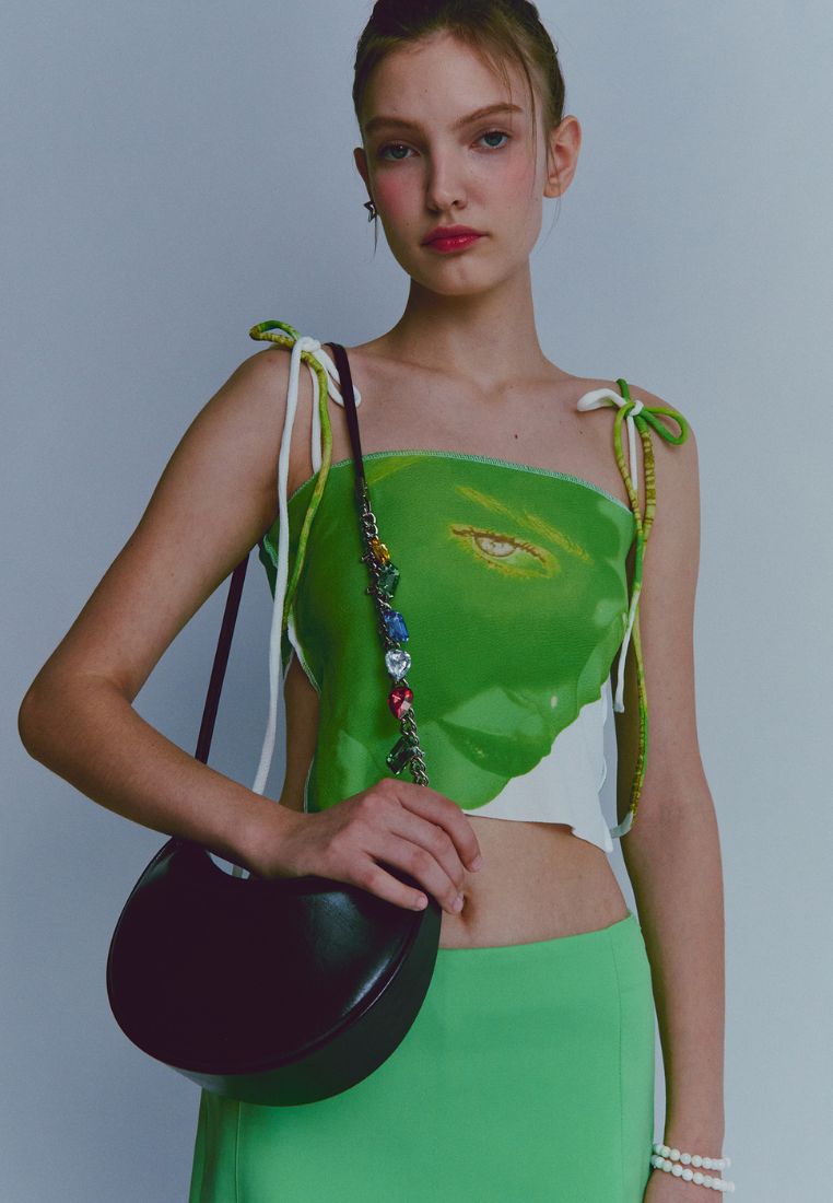 Apple Bag S Crinkle Black