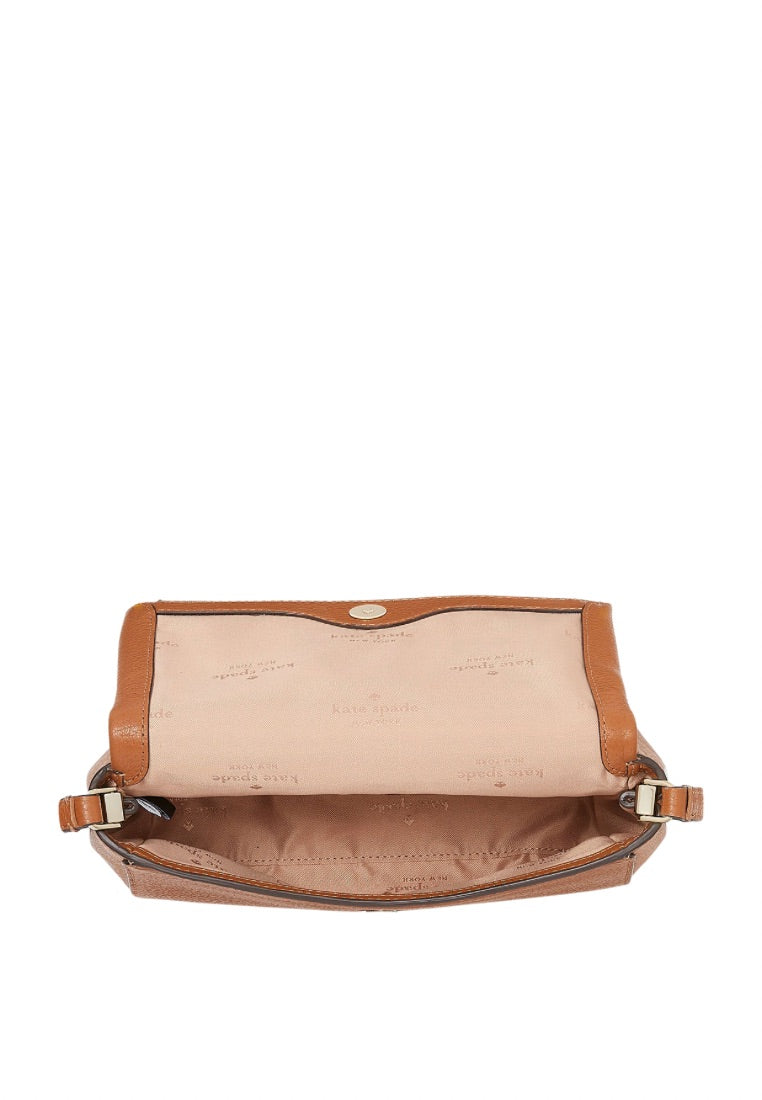 Leila Mini Zip Crossbody Warm Gingerbread