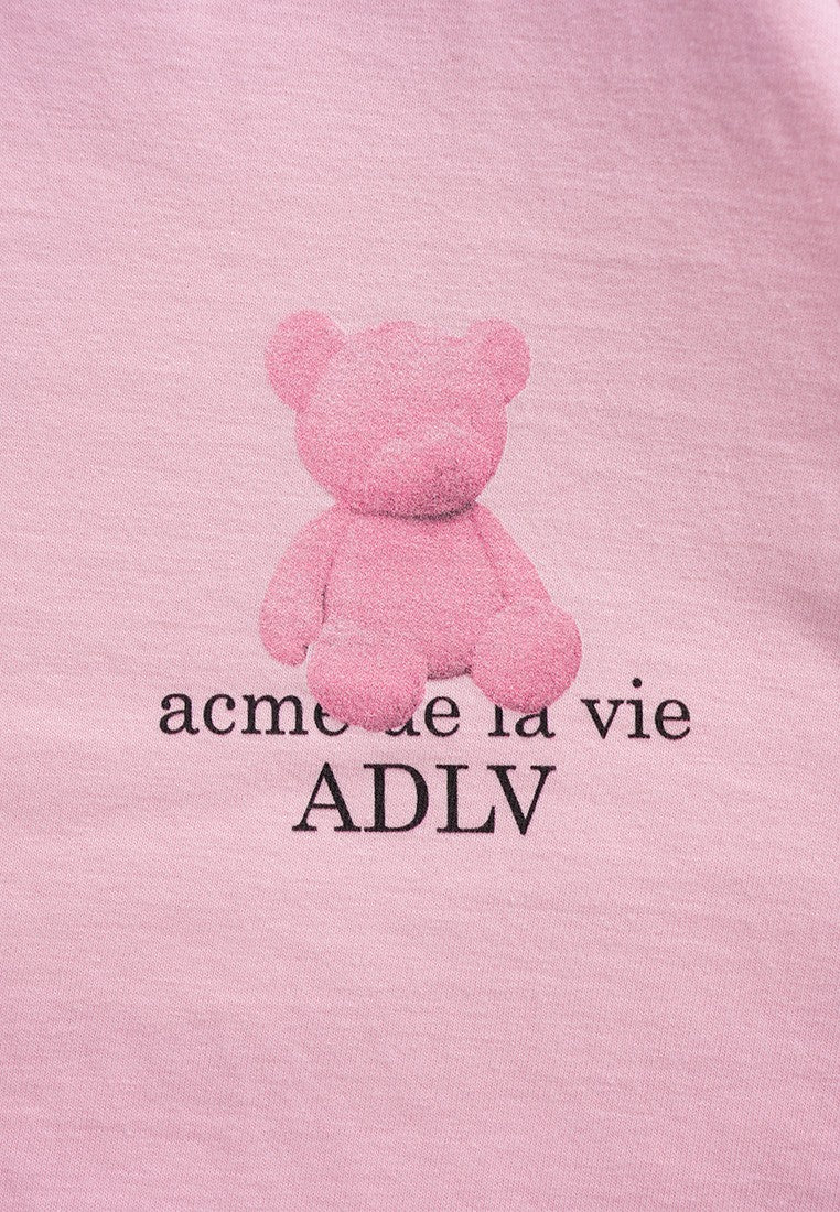 Fuzzy Bear T-Shirt Light Pink
