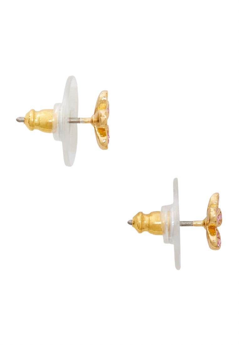 Gleaming Gardenia Flower Studs Light Peach