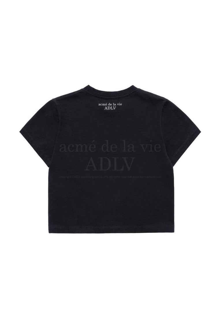 The Powerpuff Girls x Acmedelavie Crayon Artwork Crop T-Shirts Black