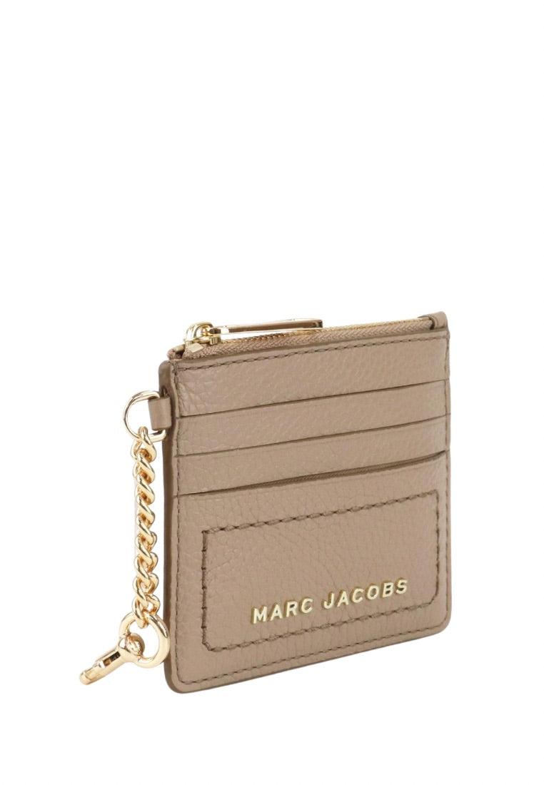 Card Case with Clip Greige