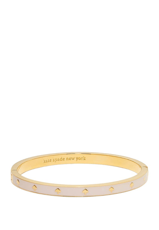 Spot The Spade Enamel Hinged Bangle Chalk Pink