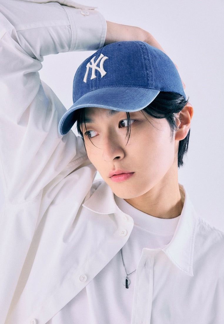 Denim Unstructured Ball Cap NEW YORK YANKEES indigo