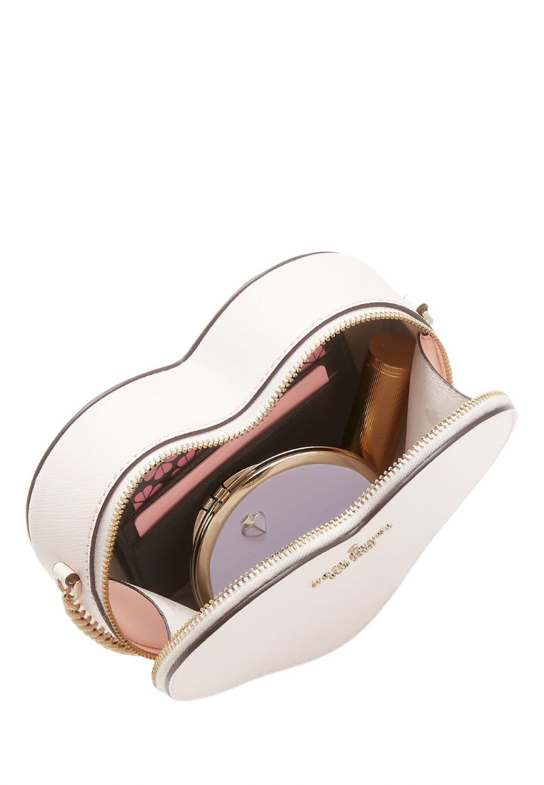 Love Shack Mini Heart Crossbody Purse Light Rosebud