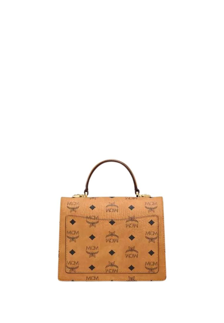 Small Tracy Satchel in Visetos Cognac