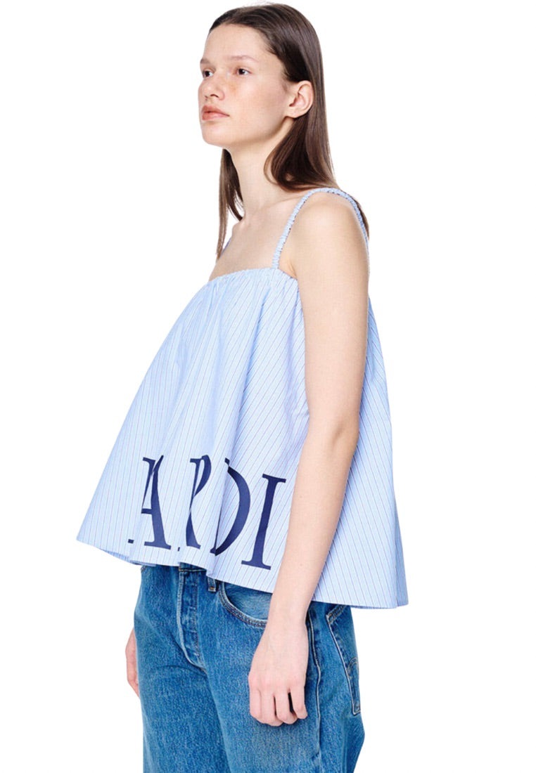 Volume Top Stripe Scrunch Strap Sky Navy