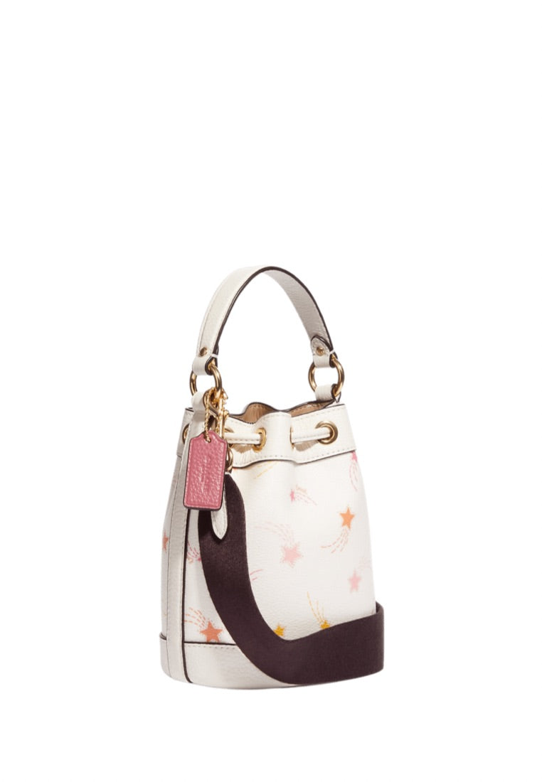 Dempsey Drawstring Bucket Bag 15 With Shooting Star Print
