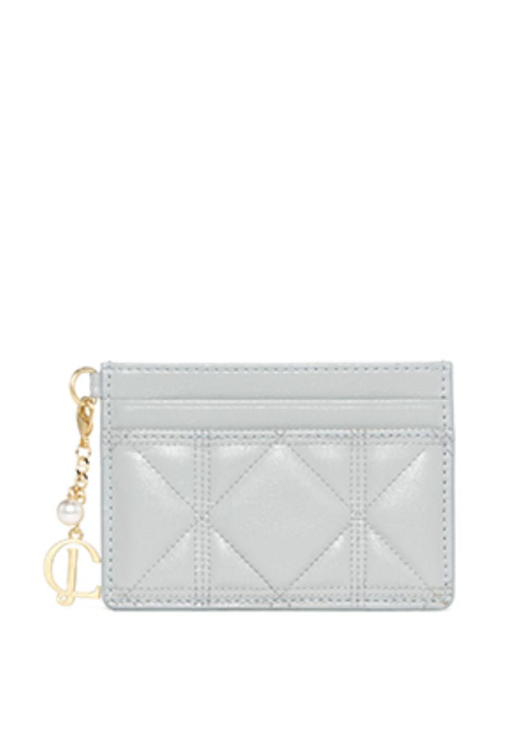 Babe Quilting Card Wallet Sky Grey