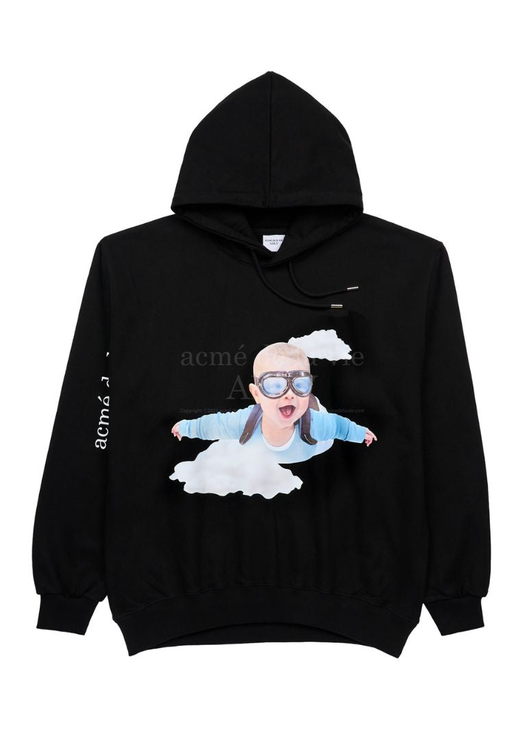 Baby Face SKYDIVING Hoodie Black