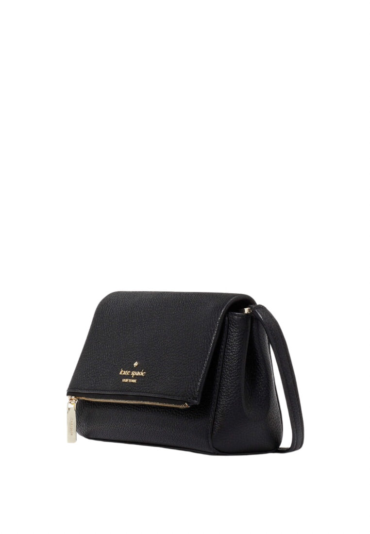 Leila Mini Zip Crossbody Black