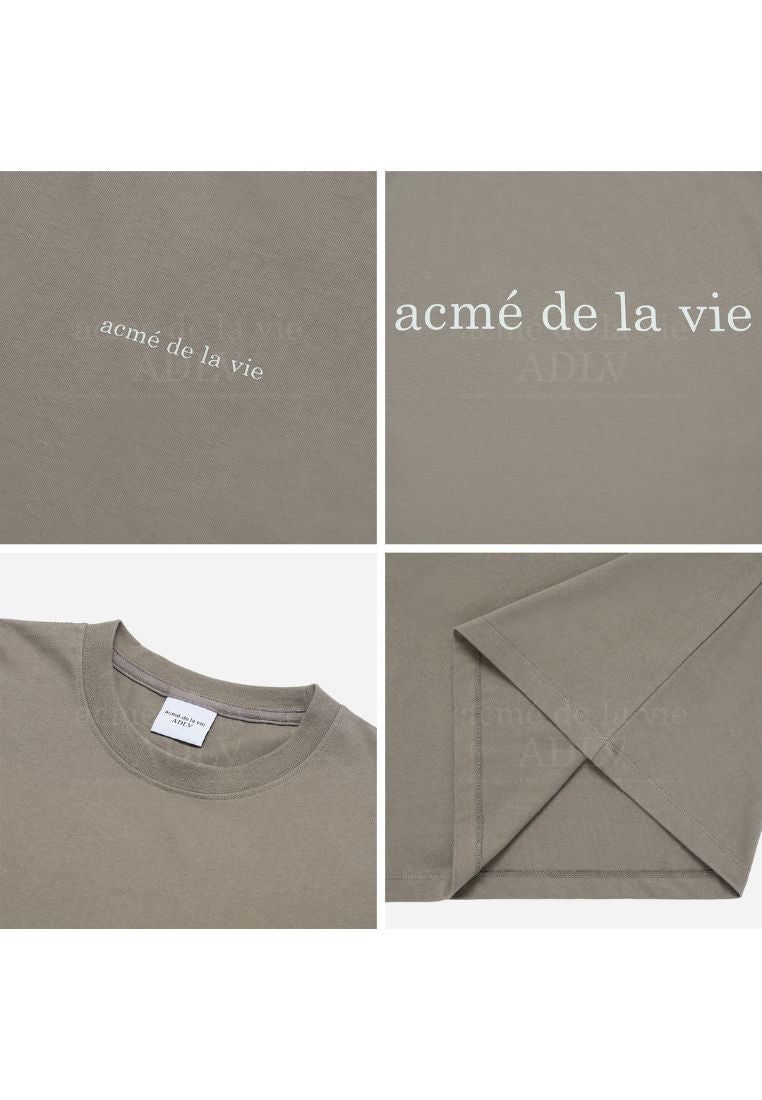 Basic Logo Bio Washing Short Sleeve T-Shirt Cocoa