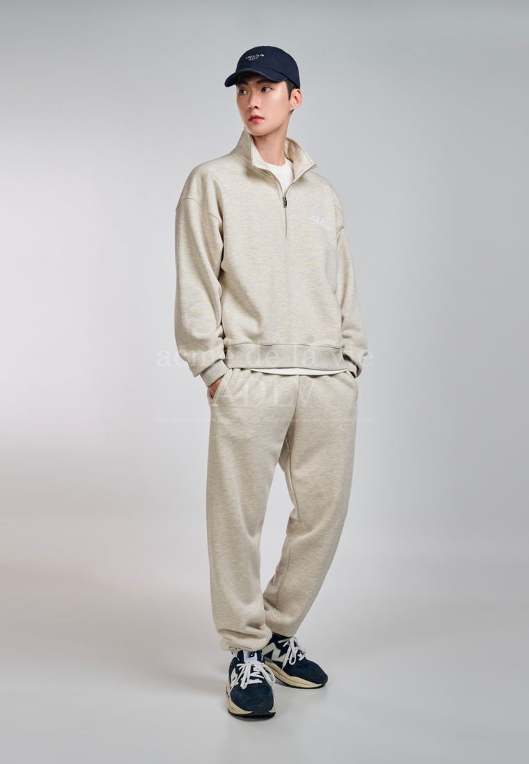 Basic Logo Emblem Washing Ball Cap Navy