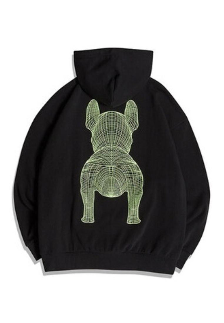 Radog Big Logo Hoodie Deep Black
