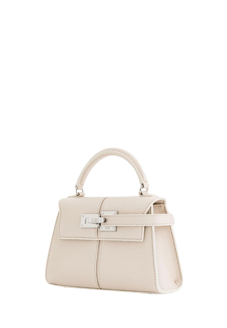 Elise Top Handle Bag - White