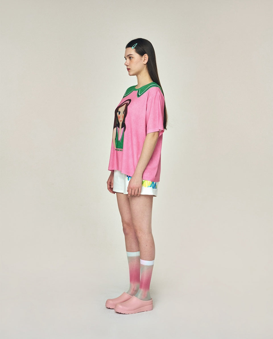 Fake Collar T-Shirt F Luna