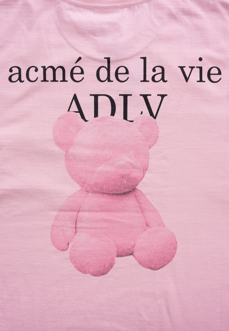 Fuzzy Bear T-Shirt Light Pink