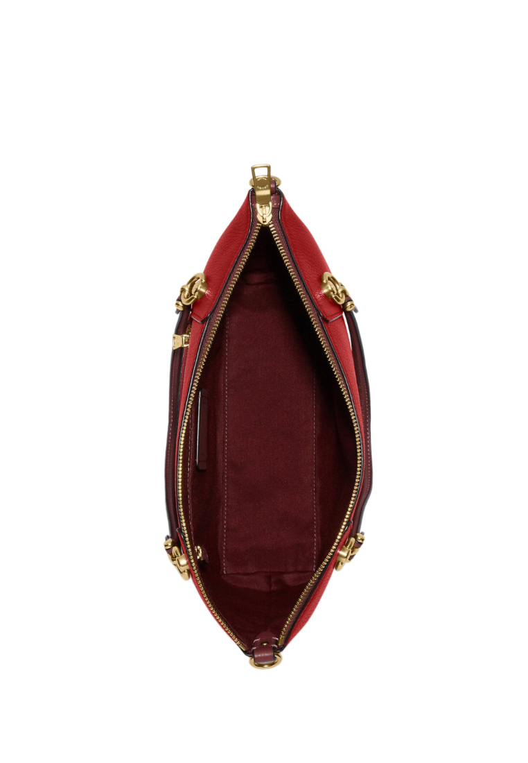 Kacey Satchel In Colorblock Red Apple Multi