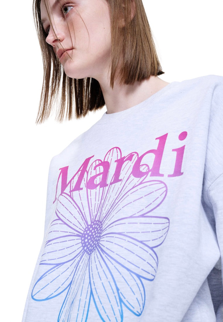 Sweatshirt FlowerMardi Gradation Heather Purple