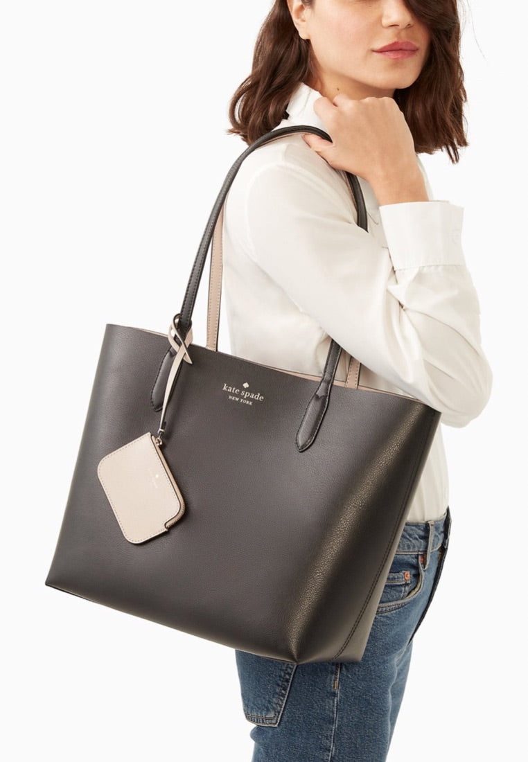 Ava Reversible Tote Black