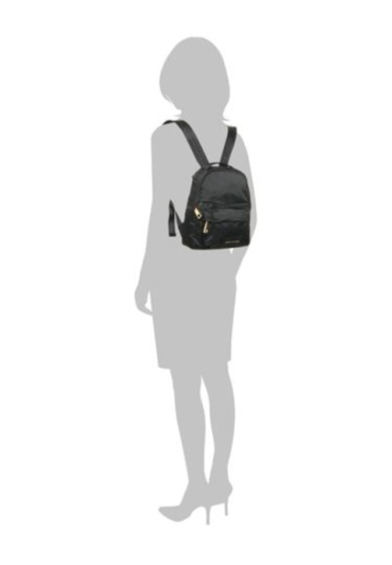 Varsity Black Nylon Mini Backpack
