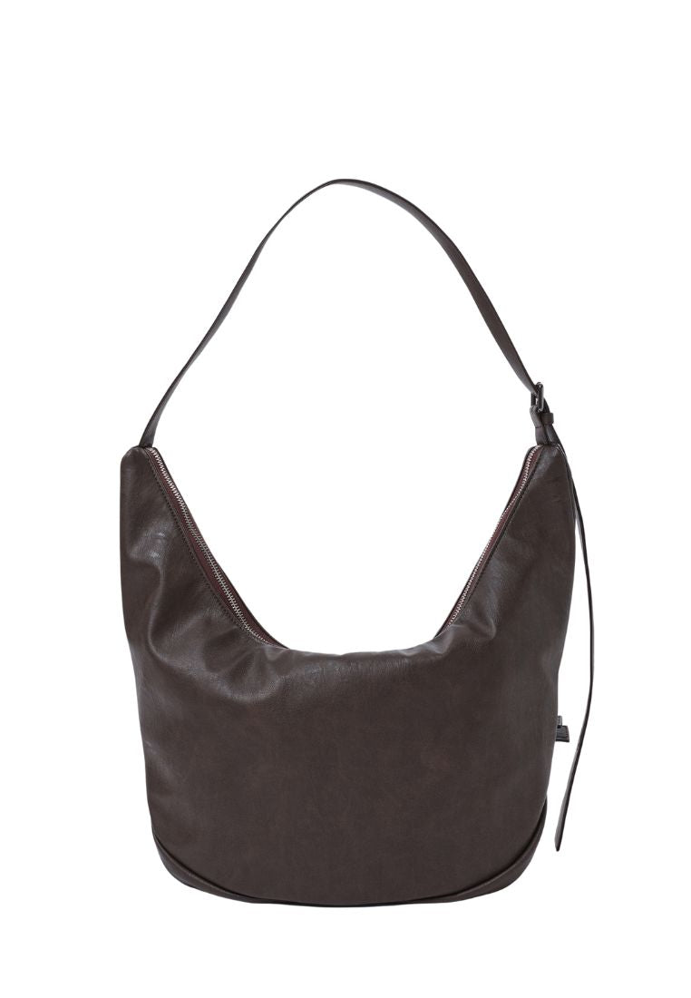 Belt Apple Sling Bag L Brushed Chocolate