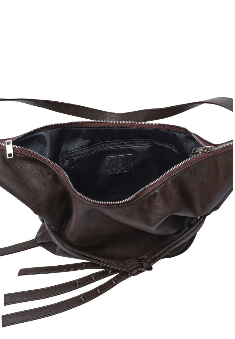 Belt Apple Sling Bag L Brushed Chocolate