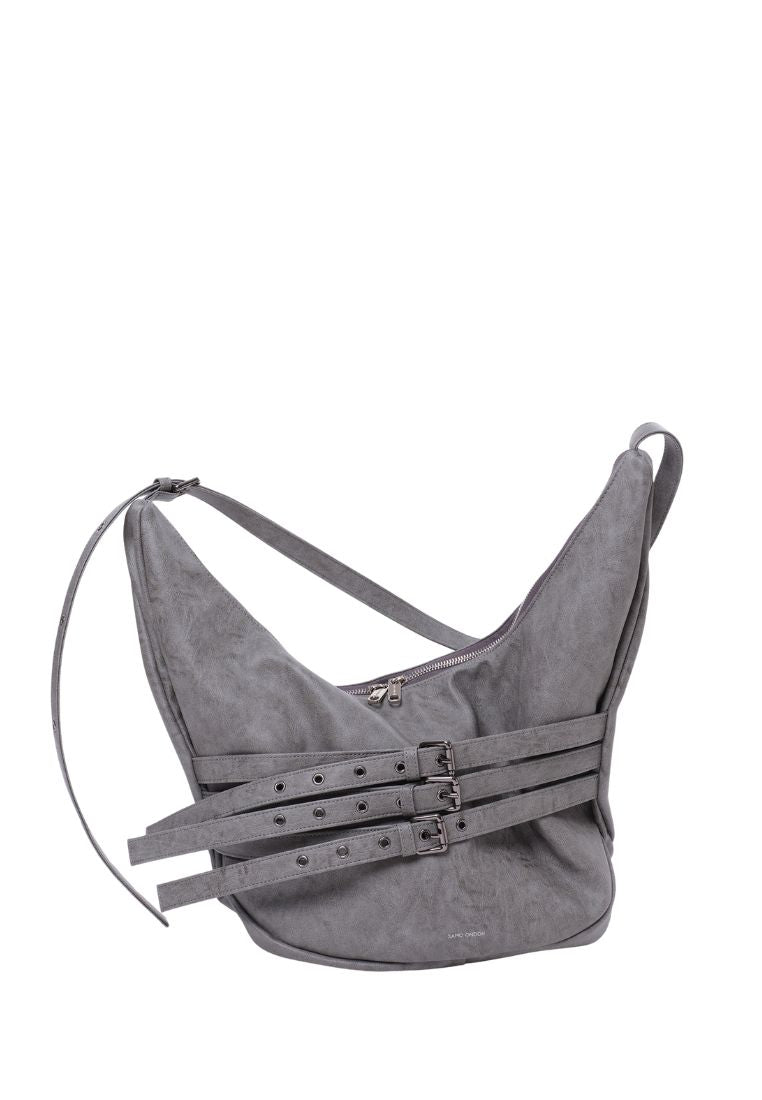 Belt Apple Sling Bag L Brushed Gray
