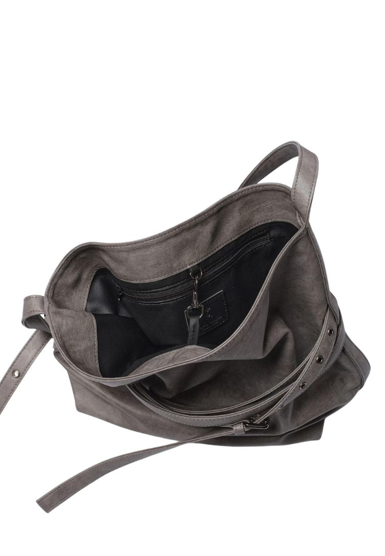 Belt Bucket Bag M Brushed Gray